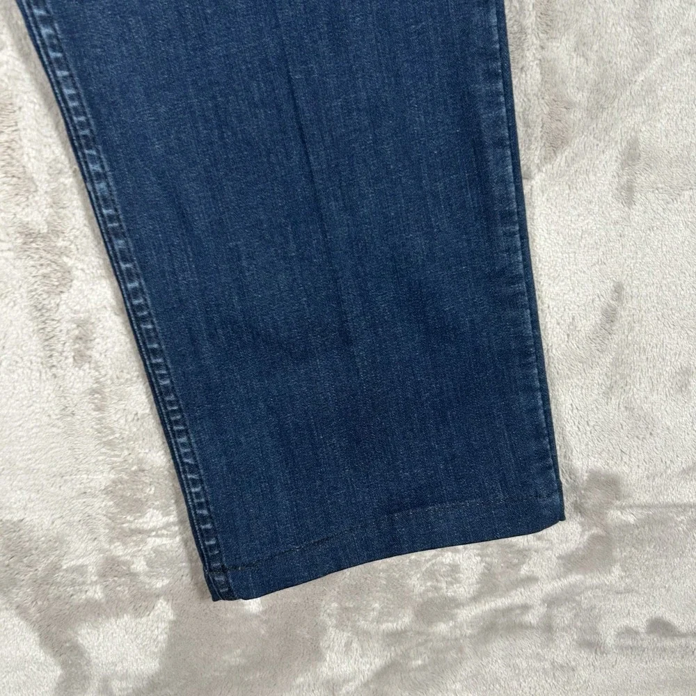Mugsy Studio Blues Jeans Mens 36x28 Blue Dark Wash Stretch Flex Fit 5 Pocket EUC